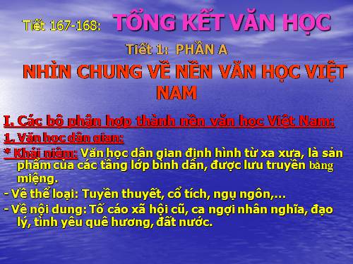 Bài 33. Tổng kết phần Văn học