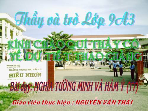 Bài 25. Nghĩa tường minh và hàm ý (tiếp theo)