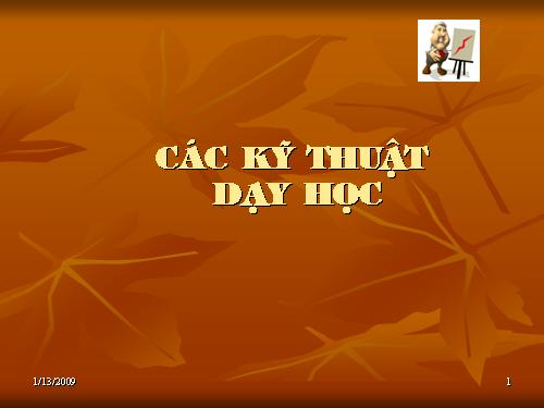 Các kỹ thuật dạy học