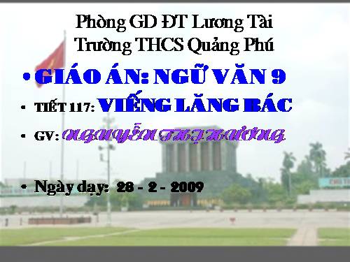 Bài 23. Viếng lăng Bác