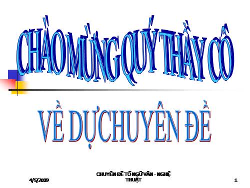 Chuyên đề tổ Ngữ văn