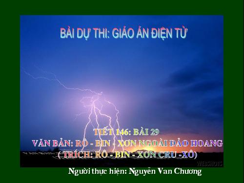 Bài 29. Rô-bin-xơn ngoài đảo hoang