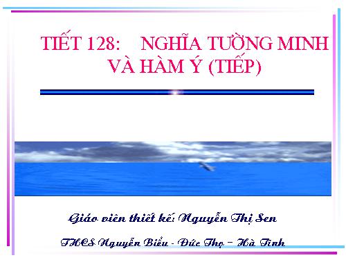 Bài 25. Nghĩa tường minh và hàm ý (tiếp theo)