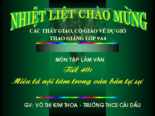 Bài 8. Miêu tả nội tâm trong văn bản tự sự