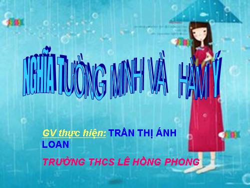 Bài 24. Nghĩa tường minh và hàm ý