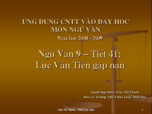 Bài 9. Lục Vân Tiên gặp nạn