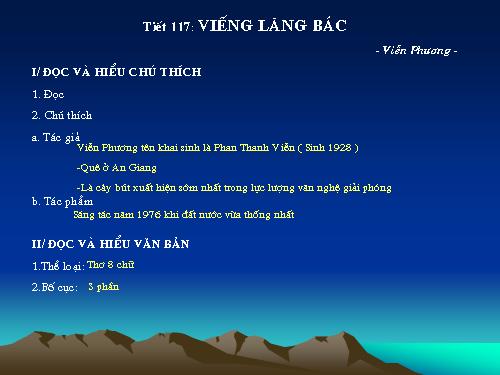 Bài 23. Viếng lăng Bác