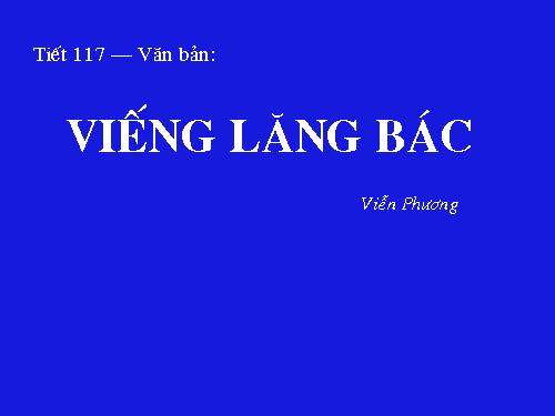 Bài 23. Viếng lăng Bác