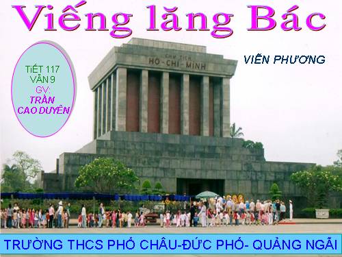 Bài 23. Viếng lăng Bác