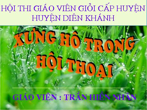 Bài 3. Xưng hô trong hội thoại