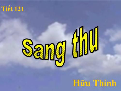 Bài 24. Sang thu