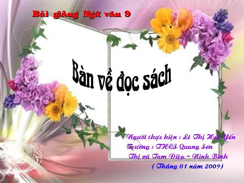 Bài 18. Bàn về đọc sách