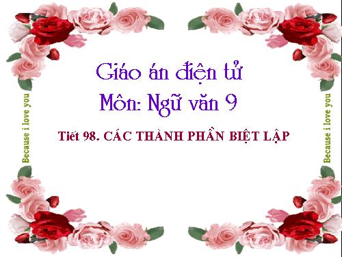 Bài 19. Các thành phần biệt lập