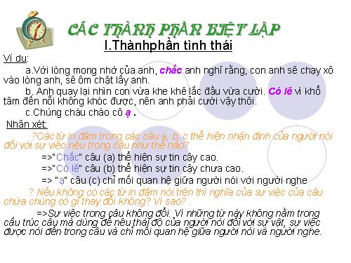 Bài 19. Các thành phần biệt lập