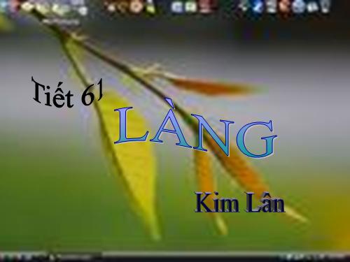 Bài 13. Làng