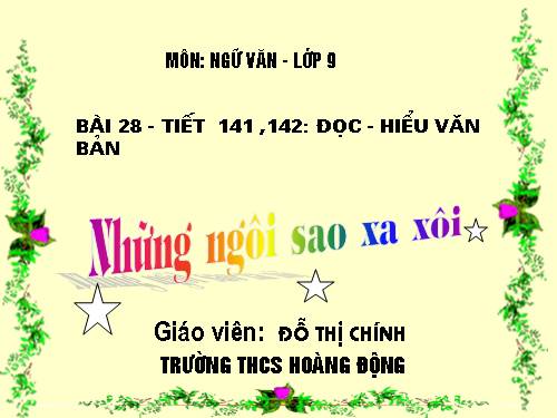 Bài 28. Những ngôi sao xa xôi