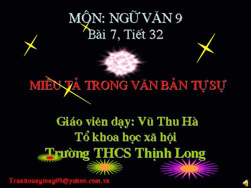 Bài 6. Miêu tả trong văn bản tự sự