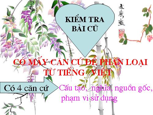 Bài 9. Tổng kết về từ vựng (Từ đơn, từ phức,... từ nhiều nghĩa; Từ đồng âm,... trường từ vựng)