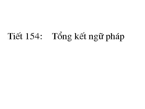 Bài 29. Tổng kết về ngữ pháp