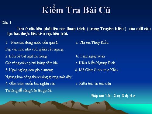 Bài 7. Mã Giám Sinh mua Kiều