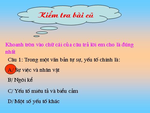 Bài 8. Miêu tả nội tâm trong văn bản tự sự