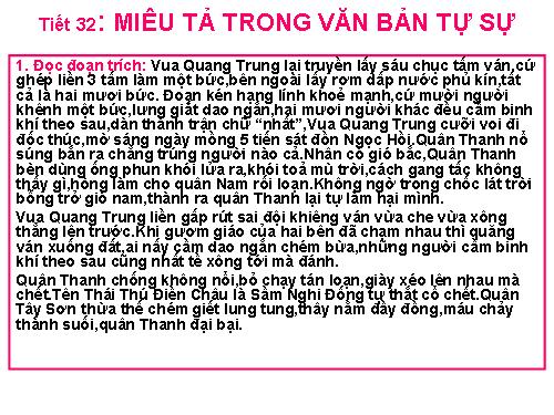 Bài 6. Miêu tả trong văn bản tự sự