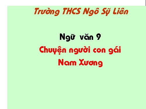 Bài 4. Chuyện người con gái Nam Xương