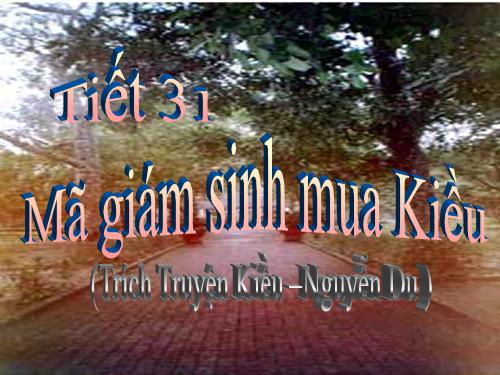 Bài 7. Mã Giám Sinh mua Kiều