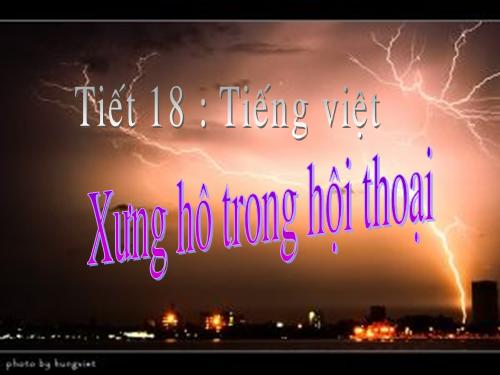 Bài 3. Xưng hô trong hội thoại