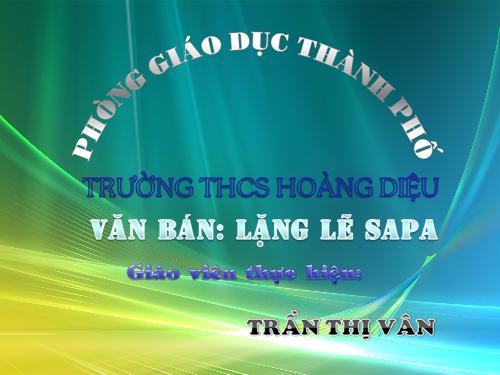 Bài 14. Lặng lẽ Sa Pa