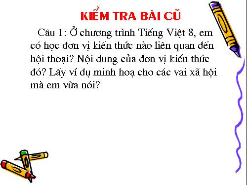 Bài 1. Các phương châm hội thoại