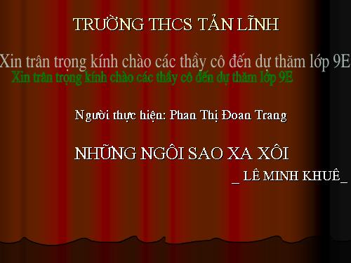 Bài 28. Những ngôi sao xa xôi