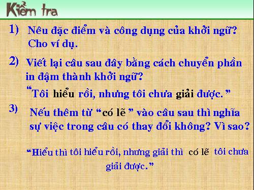 Bài 19. Các thành phần biệt lập