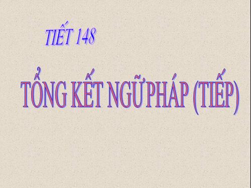 Bài 30. Tổng kết về ngữ pháp (tiếp theo)