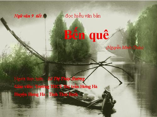 Bài 27. Bến quê