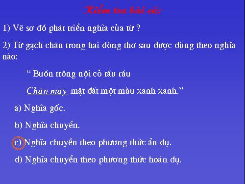 Bài 5. Sự phát triển của từ vựng (tiếp theo)