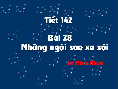 Bài 28. Những ngôi sao xa xôi