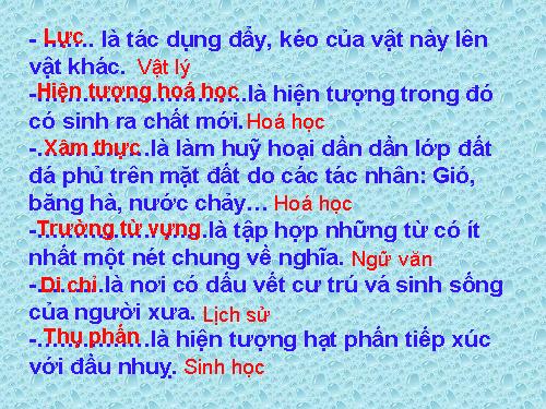 Bài 6. Thuật ngữ