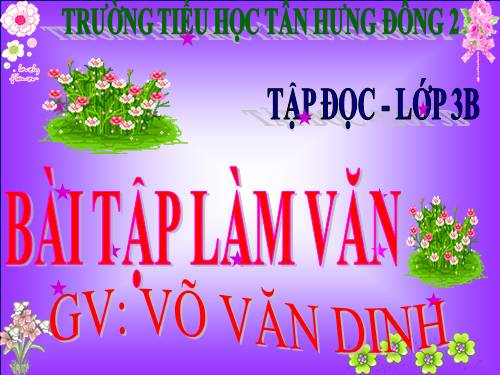 Tuần 6. Bài tập làm văn