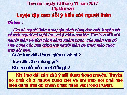 Tuần 11. Mở bài trong bài văn kể chuyện