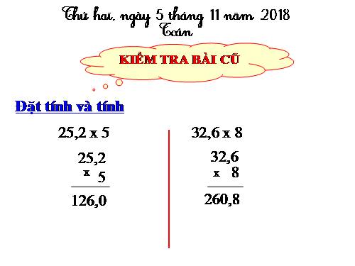 Nhân một số thập phân với 10, 100, 1000,…