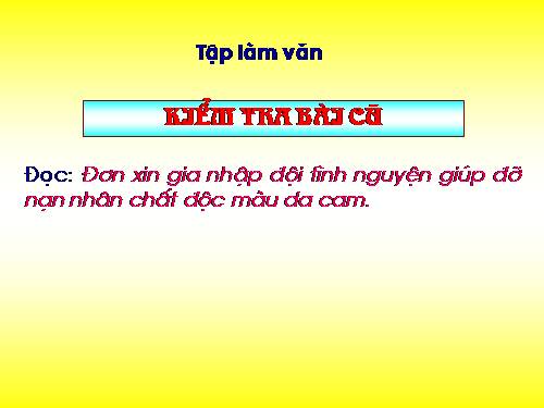 Tuần 11. Trả bài văn tả cảnh