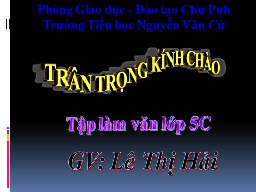 Tuần 20-21-23. Lập chương trình hoạt động