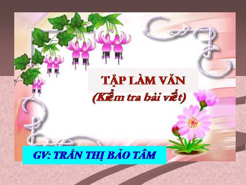 Tuần 16. Tả người (Kiểm tra viết)