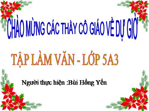 Tuần 8. Luyện tập tả cảnh (Dựng đoạn mở bài, kết bài)