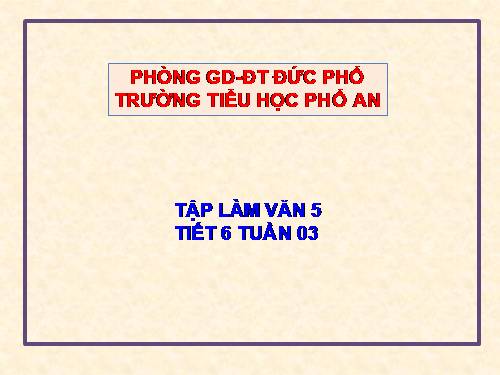 Tuần 1-2-3-4-6-7-8. Luyện tập tả cảnh