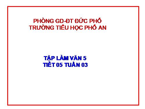 Tuần 1-2-3-4-6-7-8. Luyện tập tả cảnh