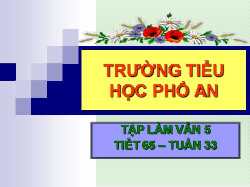 Tuần 1. Cấu tạo của bài văn tả cảnh