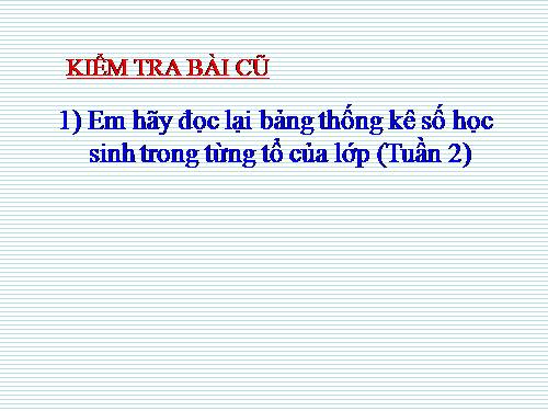 Tuần 2-5. Luyện tập làm báo cáo thống kê