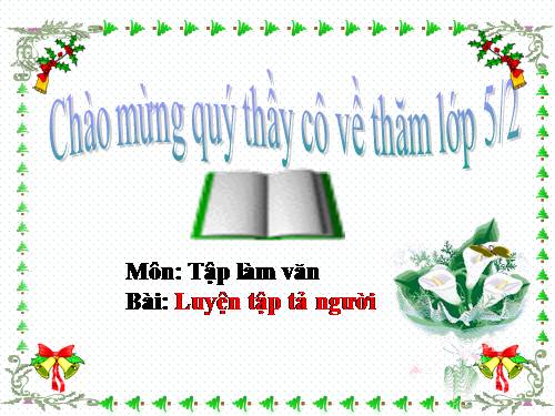 Tuần 15. Luyện tập tả người (Tả hoạt động)